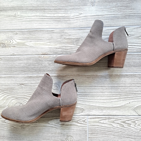 Lucky Brand Shoes - Lucky Brand Powe Leather Block Heel Booties 9